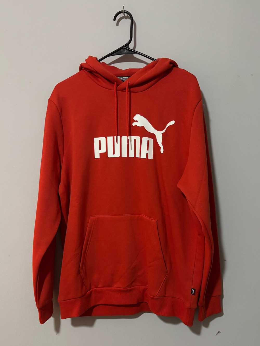 Puma Men’s Red Hoodie with White Logo